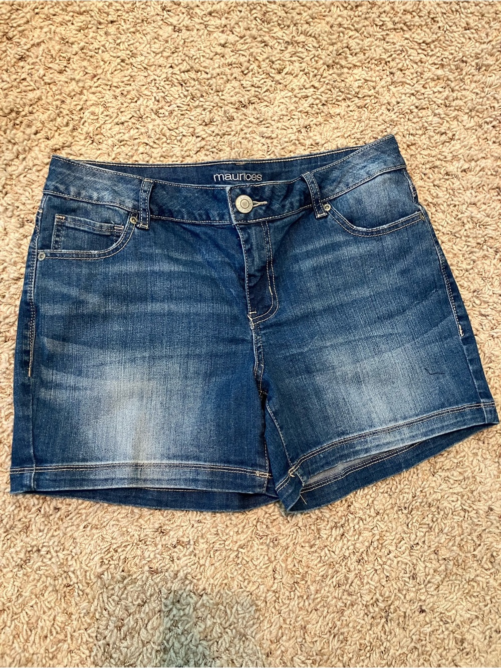 Maurices Dark Blue Denim Jean Shorts